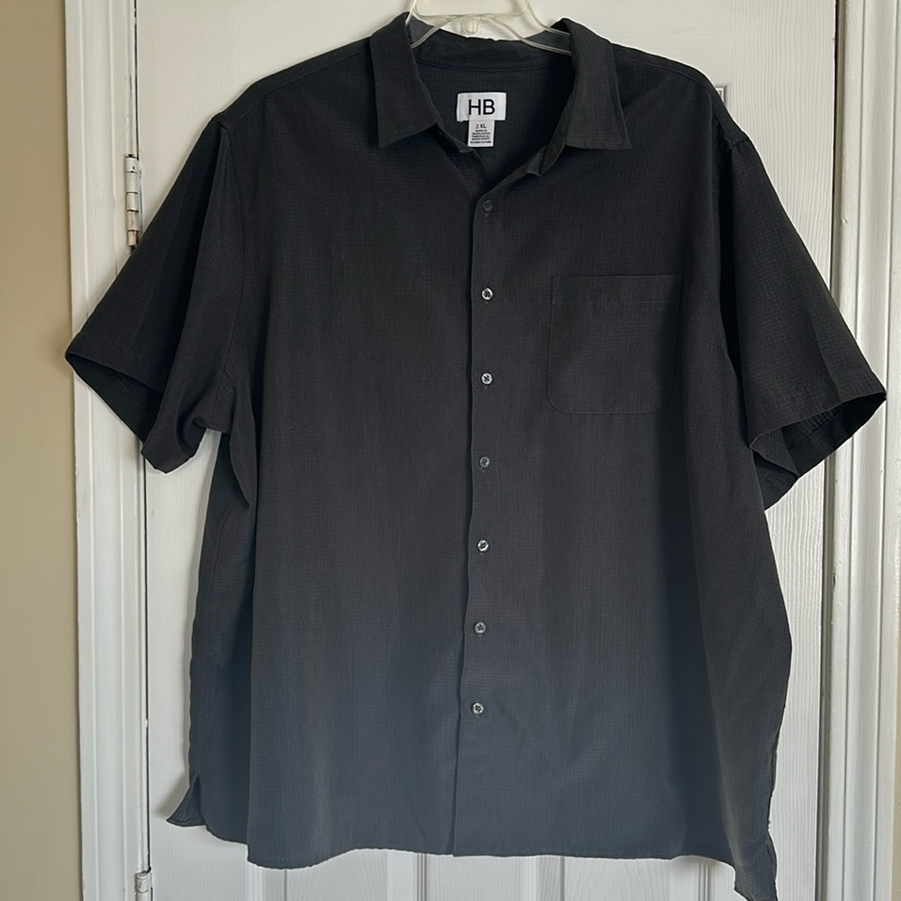 Harbor Bay Microfiber comfort grid sport shirt